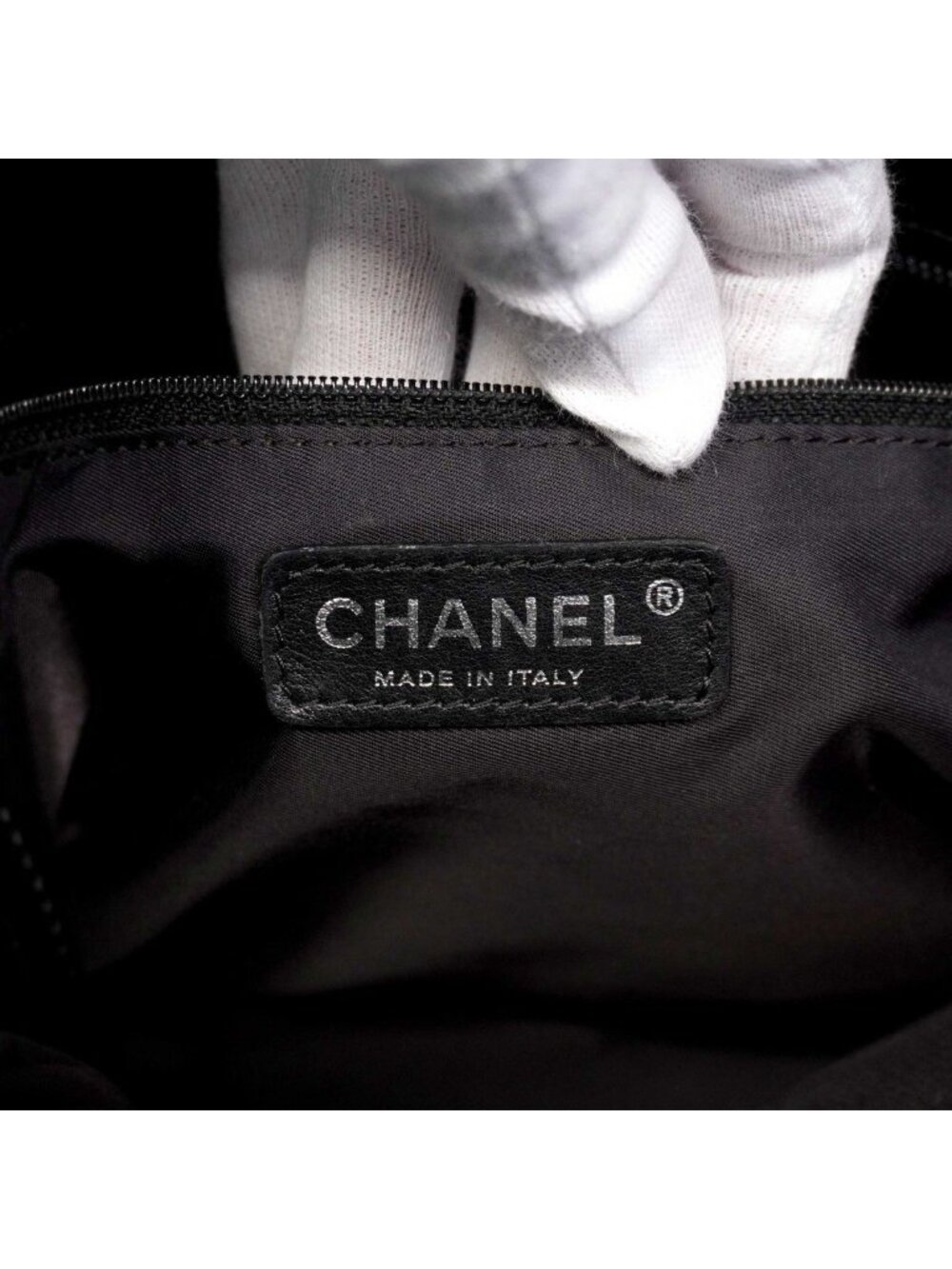 Chanel Tote Paris Biarritz Canvas Black Silver - Picture 5 of 10